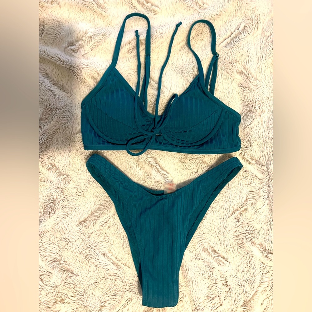 two piece bathing suit